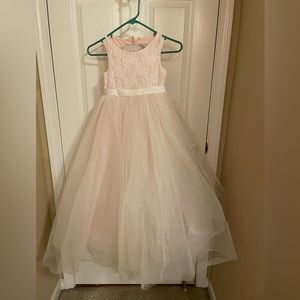 David’s Bridal flower girl dress